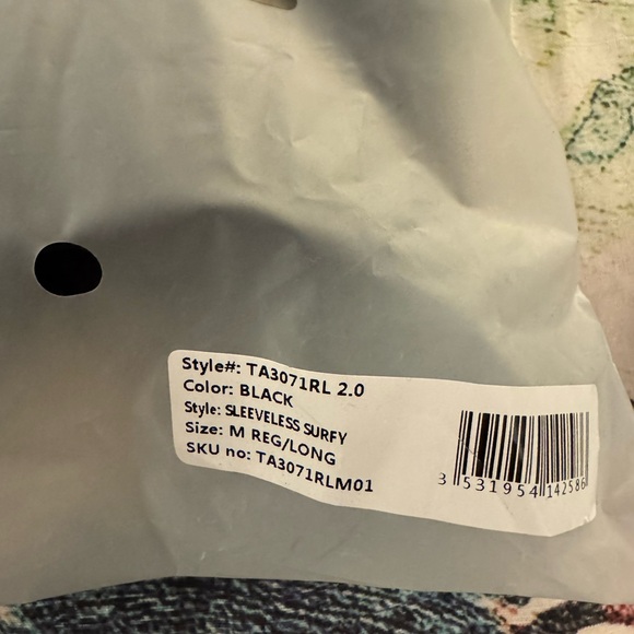 Ta3 Surfy Sleeveless Suit Black NWT size M regular - Picture 5 of 10